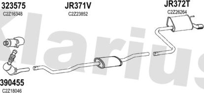 Klarius 080225U - Система выпуска ОГ autosila-amz.com