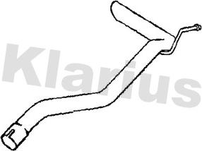 Klarius 143054 - Труба выхлопного газа autosila-amz.com