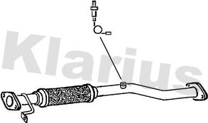 Klarius 142716 - Труба выхлопного газа autosila-amz.com