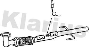 Klarius 150404 - Труба выхлопного газа autosila-amz.com