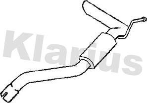 Klarius DN684C - Глушитель выхлопных газов, конечный autosila-amz.com