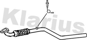 Klarius 150542 - Труба выхлопного газа autosila-amz.com