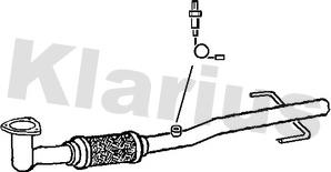 Klarius 150366 - Труба выхлопного газа autosila-amz.com