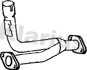 Klarius 110456 - Труба выхлопного газа autosila-amz.com