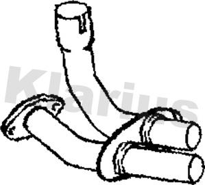 Klarius 110452 - Труба выхлопного газа autosila-amz.com