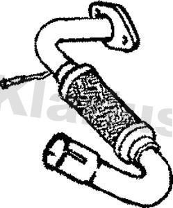 Klarius 210483 - Труба выхлопного газа autosila-amz.com