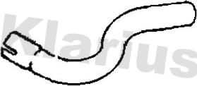 Klarius 110569 - Труба выхлопного газа autosila-amz.com