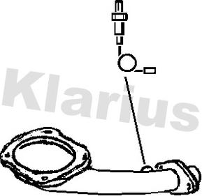 Klarius 110533 - Труба выхлопного газа autosila-amz.com
