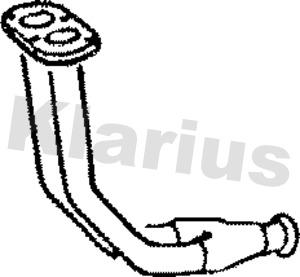 Klarius 110085 - Труба выхлопного газа autosila-amz.com
