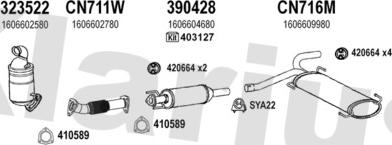 Klarius 181047U - Система выпуска ОГ autosila-amz.com