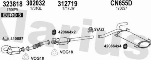 Klarius 181230U - Система выпуска ОГ autosila-amz.com