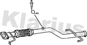 Klarius 130438 - Труба выхлопного газа autosila-amz.com