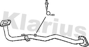 Klarius 130385 - Труба выхлопного газа autosila-amz.com