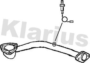 Klarius 130386 - Труба выхлопного газа autosila-amz.com