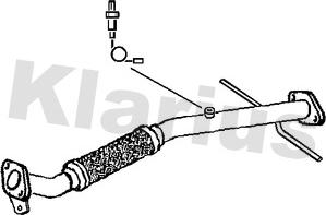 Klarius 120422 - Труба выхлопного газа autosila-amz.com