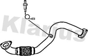 Klarius 120509 - Труба выхлопного газа autosila-amz.com