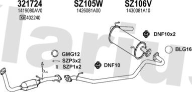 Klarius 820108U - Система выпуска ОГ autosila-amz.com