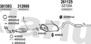 Klarius 820128E - Система выпуска ОГ autosila-amz.com