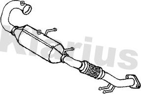 Klarius 390568 - Сажевый / частичный фильтр, система выхлопа ОГ autosila-amz.com