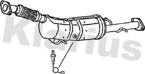 Klarius 390512 - Сажевый / частичный фильтр, система выхлопа ОГ autosila-amz.com