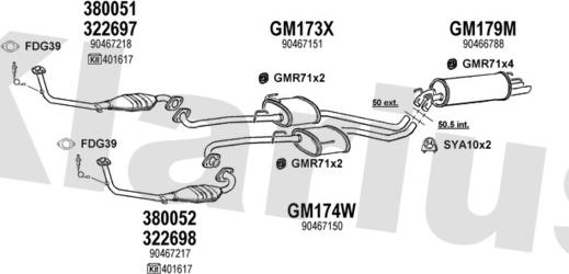 Klarius 390665U - Система выпуска ОГ autosila-amz.com