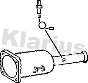 Klarius 390122 - Сажевый / частичный фильтр, система выхлопа ОГ autosila-amz.com