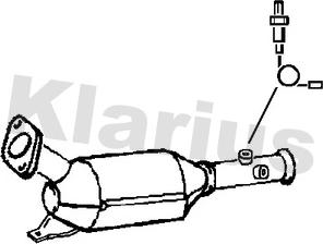 Klarius 390334 - Сажевый / частичный фильтр, система выхлопа ОГ autosila-amz.com