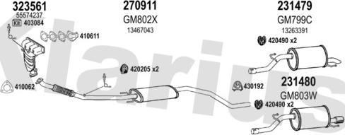 Klarius 391996E - Система выпуска ОГ autosila-amz.com