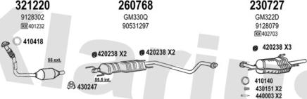 Klarius 391904E - Система выпуска ОГ autosila-amz.com