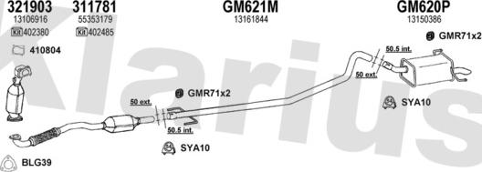 Klarius 391906U - Система выпуска ОГ autosila-amz.com