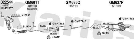 Klarius 391692U - Система выпуска ОГ autosila-amz.com