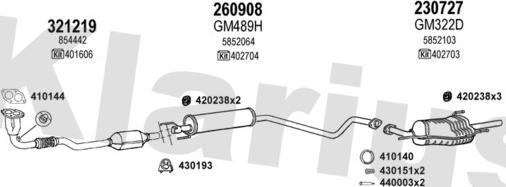 Klarius 391019E - Система выпуска ОГ autosila-amz.com