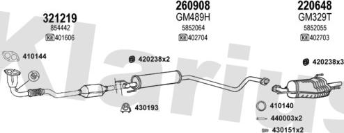 Klarius 391018E - Система выпуска ОГ autosila-amz.com