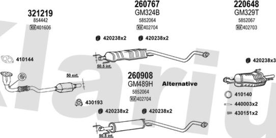 Klarius 391020E - Система выпуска ОГ autosila-amz.com