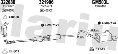 Klarius 391288U - Система выпуска ОГ autosila-amz.com