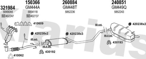 Klarius 391272E - Система выпуска ОГ autosila-amz.com
