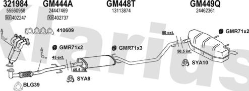 Klarius 391272U - Система выпуска ОГ autosila-amz.com