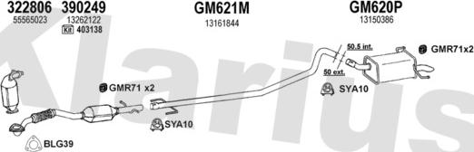 Klarius 391734U - Система выпуска ОГ autosila-amz.com