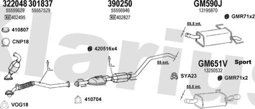 Klarius 391735U - Система выпуска ОГ autosila-amz.com