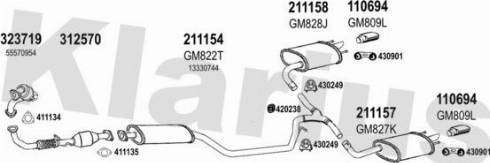 Klarius 392042E - Система выпуска ОГ autosila-amz.com