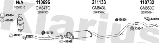 Klarius 392058E - Система выпуска ОГ autosila-amz.com