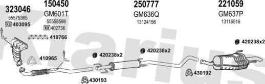 Klarius 392065E - Система выпуска ОГ autosila-amz.com