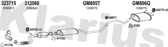 Klarius 392020U - Система выпуска ОГ autosila-amz.com