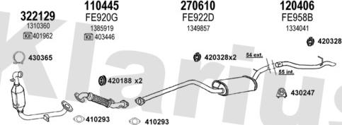 Klarius 361981E - Система выпуска ОГ autosila-amz.com