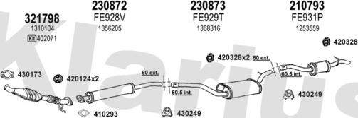 Klarius 361657E - Система выпуска ОГ autosila-amz.com