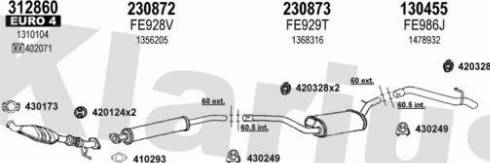 Klarius 362454E - Система выпуска ОГ autosila-amz.com