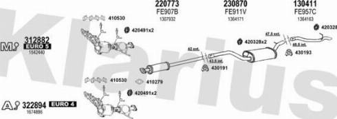 Klarius 362465E - Система выпуска ОГ autosila-amz.com