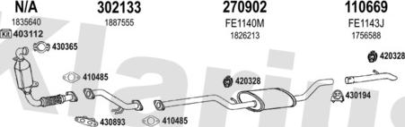 Klarius 362189E - Система выпуска ОГ autosila-amz.com