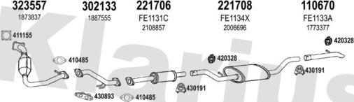 Klarius 362185E - Система выпуска ОГ autosila-amz.com