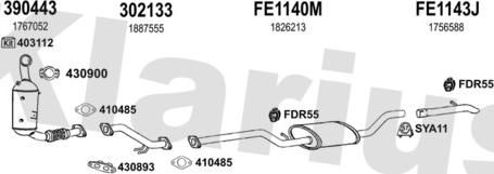 Klarius 362188U - Система выпуска ОГ autosila-amz.com